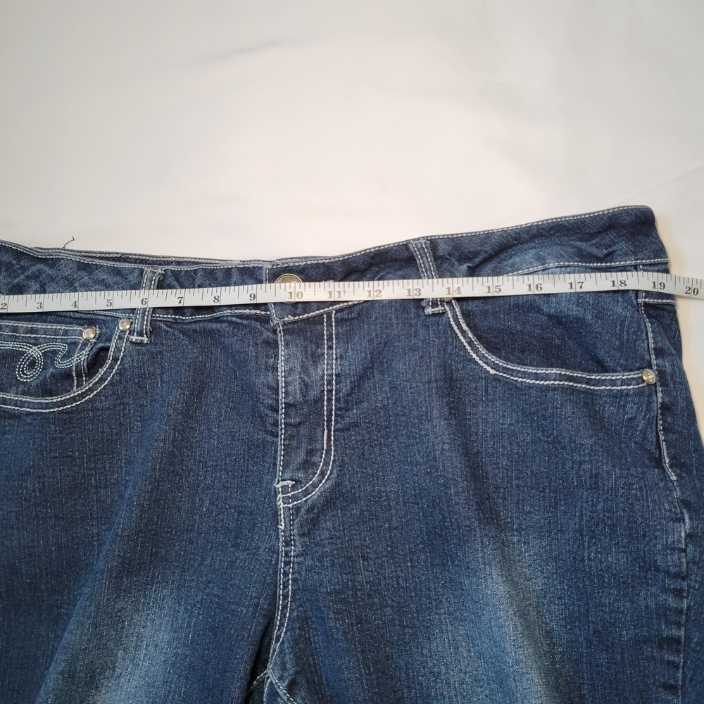 One‎ 5 One Dark Blue Straight Leg Jeans - Picture 11 of 14